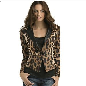Kardashian Kollection Leopard Blazer